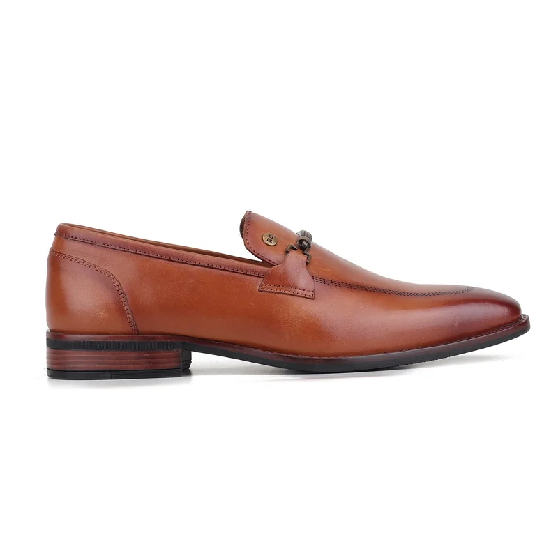 Red Chief حذاء رجالي رسمي مريح من الجلد الطبيعي سهل الارتداء |  بني